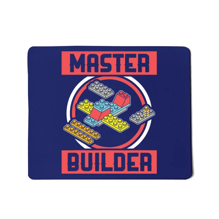 Master Builder Building Blocks Birthday Bricks Boy Gift Mousepad