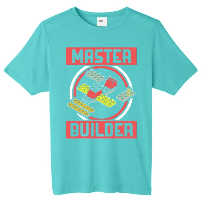 Master Builder Building Blocks Birthday Bricks Boy Gift ChromaSoft Performance T-Shirt