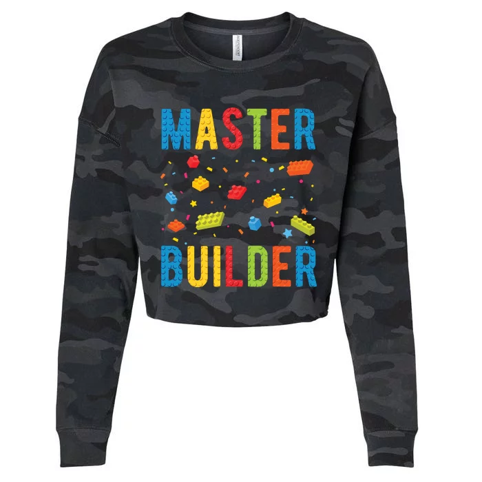 Master Builder Building Blocks Brick Builder Cropped Pullover Crew