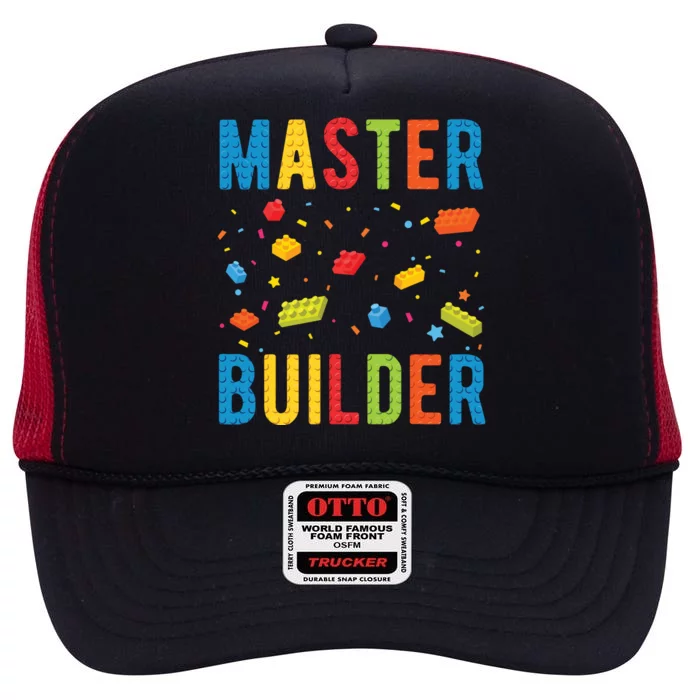 Master Builder Building Blocks Brick Builder High Crown Mesh Trucker Hat