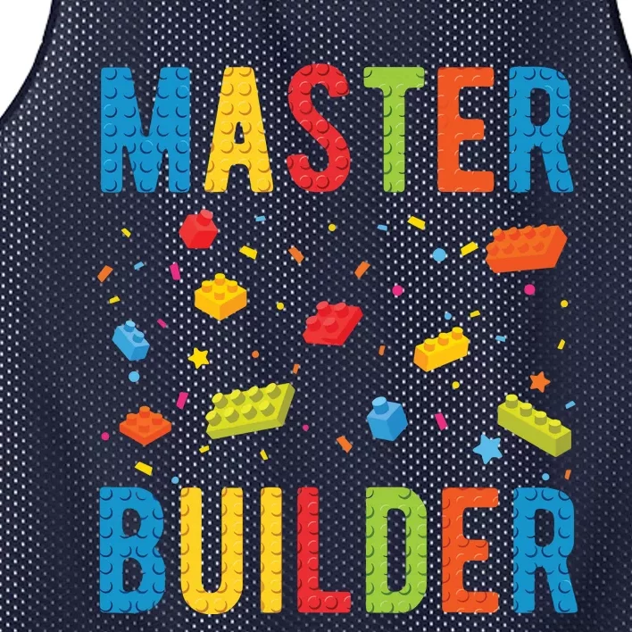 Master Builder Building Blocks Brick Builder Mesh Reversible Basketball Jersey Tank