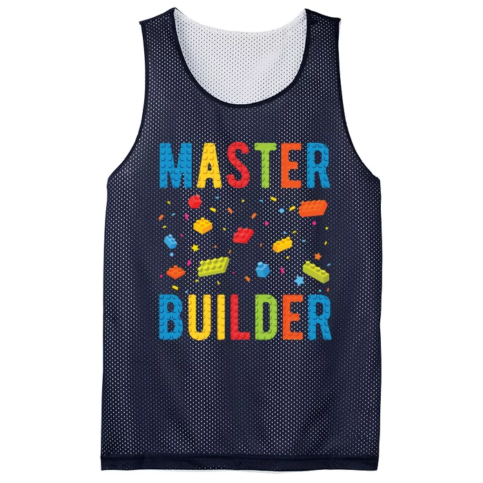 Master Builder Building Blocks Brick Builder Mesh Reversible Basketball Jersey Tank