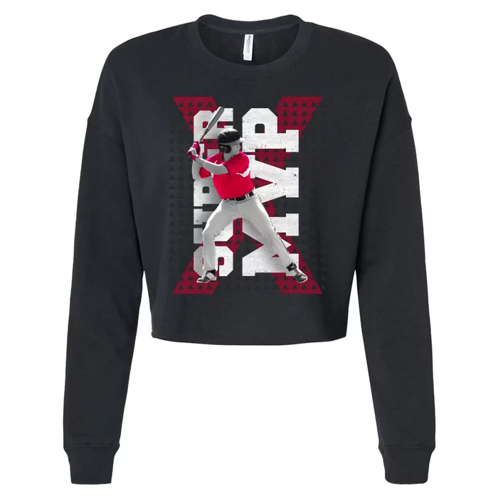 MVP Baseball Batter Cropped Pullover Crew