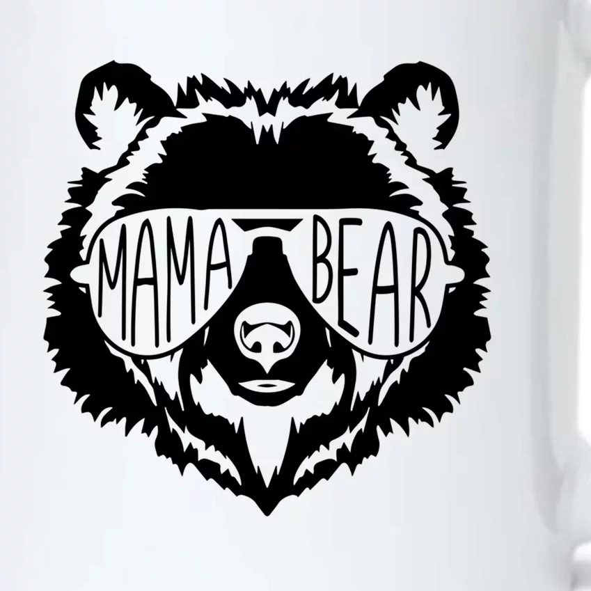 Mama Bear Bear Face With Sunglasses Gift Black Color Changing Mug