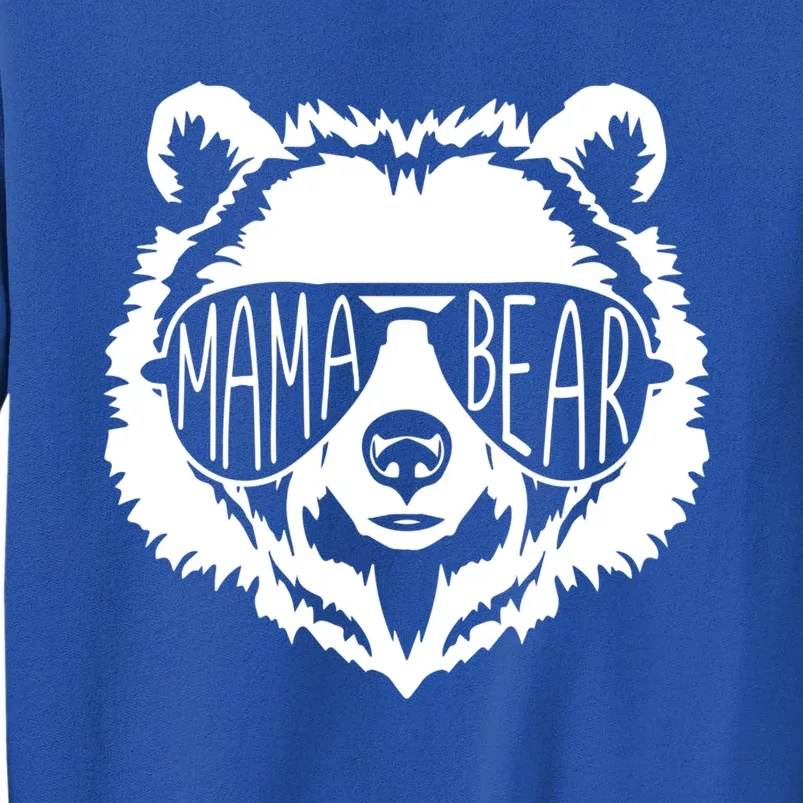 Mama Bear Bear Face With Sunglasses Gift Sweatshirt