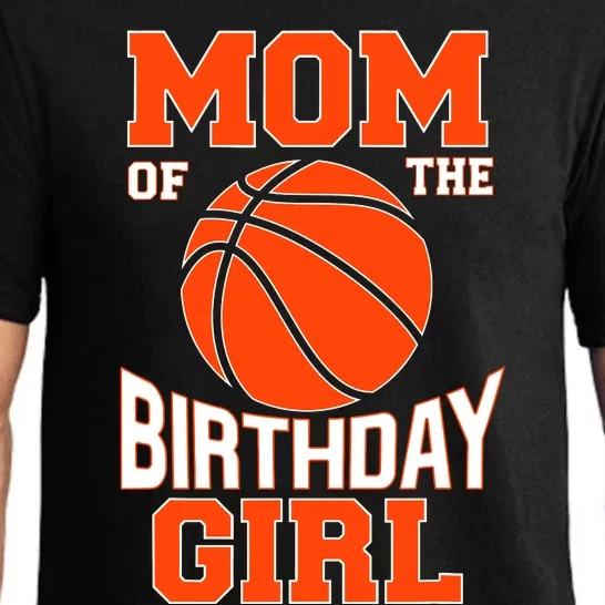 Mom Basketball Birthday Girl Family Baller Bday Party Pajama Set