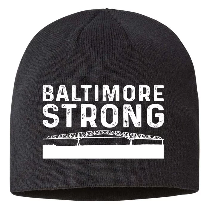 Maryland Baltimore Bridge Pray For Baltimore Strong 8 1/2in Sustainable Knit Beanie