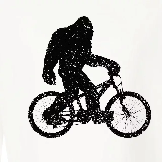 Mountain Bike Bigfoot MTB Biking Cycling Funny Biker Gift Cropped Pullover Crew