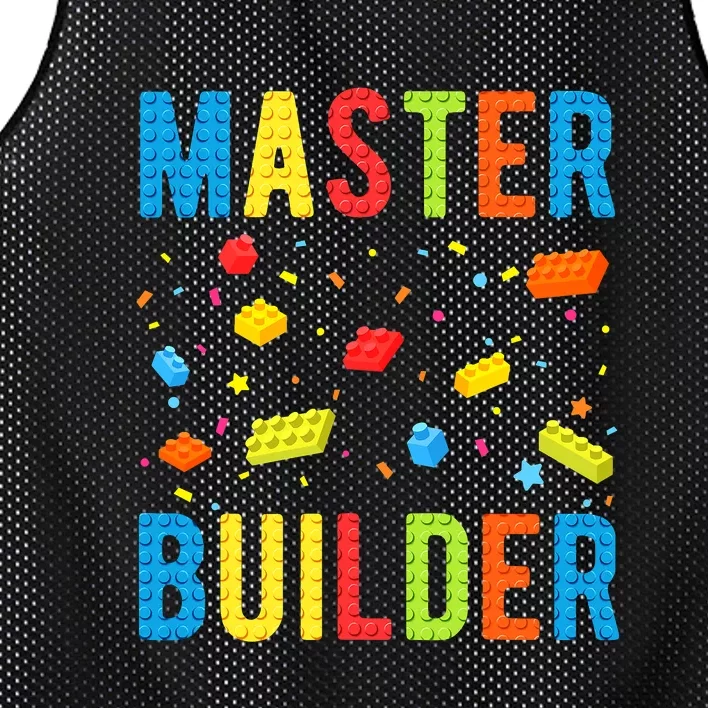 Master Builder Building Blocks Brick Builder Mesh Reversible Basketball Jersey Tank