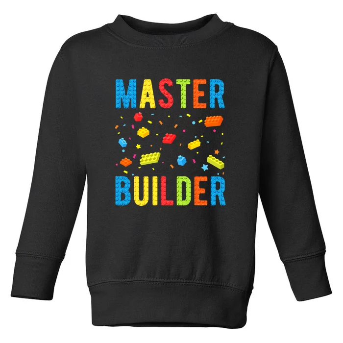 Master Builder Building Blocks Brick Builder Toddler Sweatshirt