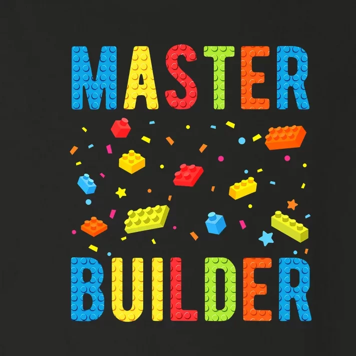 Master Builder Building Blocks Brick Builder Toddler Long Sleeve Shirt