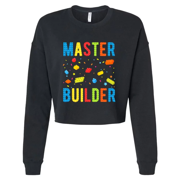 Master Builder Building Blocks Brick Builder Cropped Pullover Crew