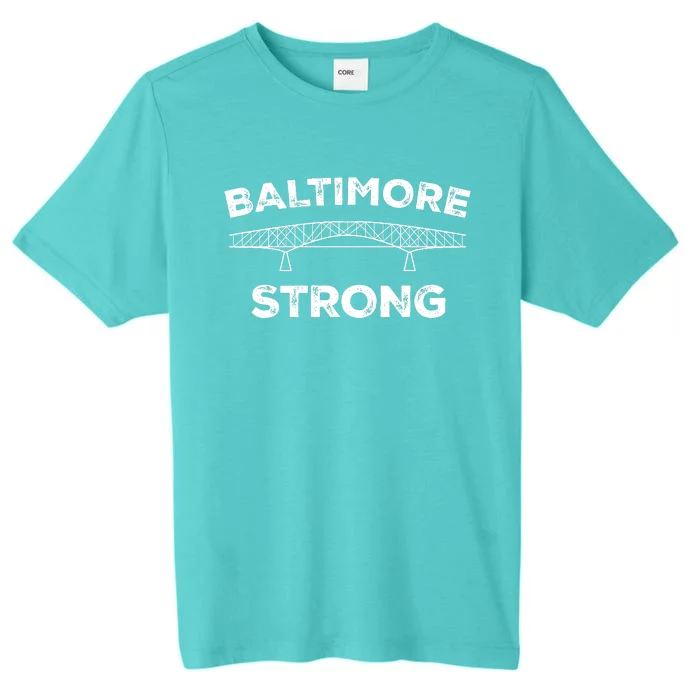 Maryland Baltimore Bridge Pray For Baltimore Strong ChromaSoft Performance T-Shirt