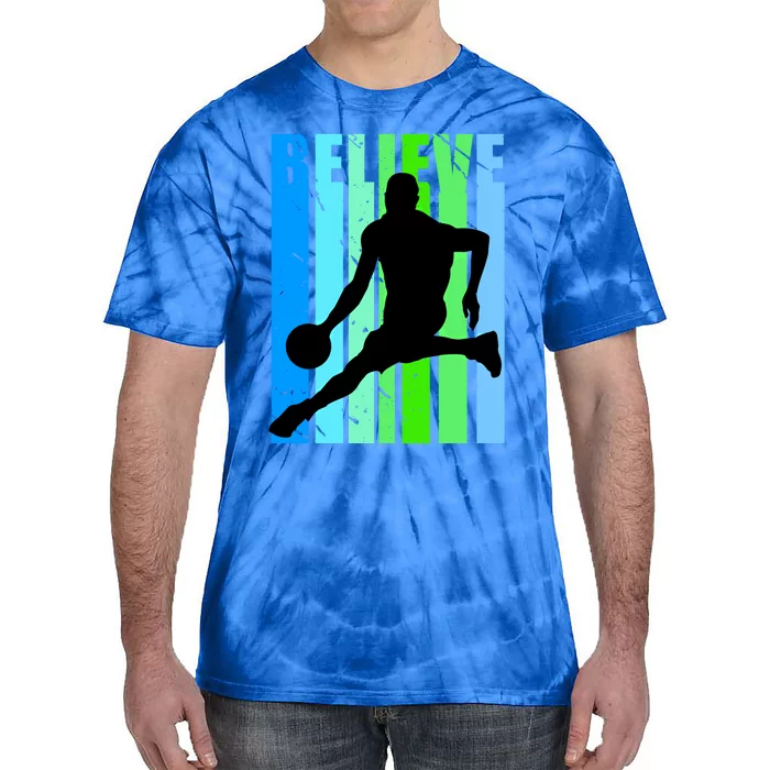 Motivational Basketball Birthday Inspirational Coaching Gift Tie-Dye T-Shirt