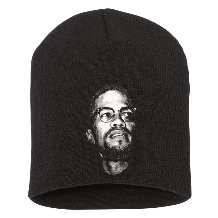 Malcolm Blm Black Lives Matter Black History Short Acrylic Beanie