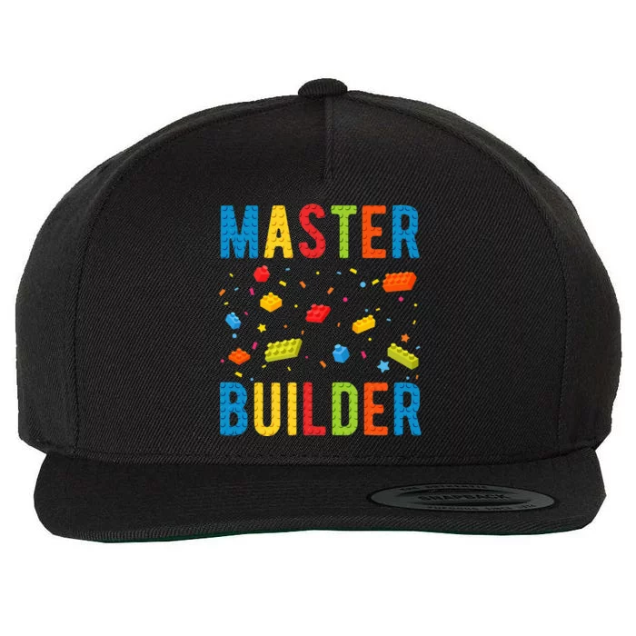 Master Builder Building Blocks Brick Builder Wool Snapback Cap