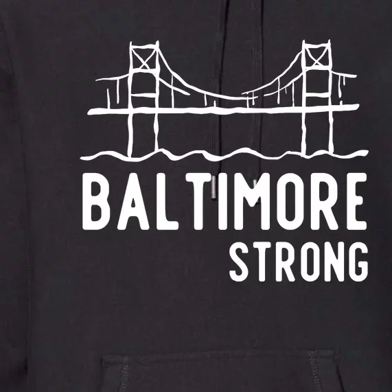 Maryland Baltimore Bridge Premium Hoodie