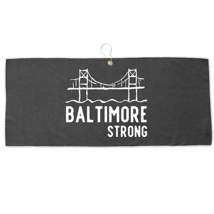 Maryland Baltimore Bridge Large Microfiber Waffle Golf Towel