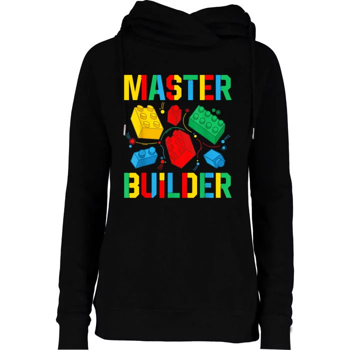 Master Builder Building Blocks Brick Toy Master Builder Womens Funnel Neck Pullover Hood