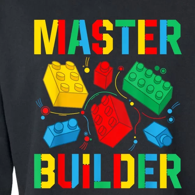 Master Builder Building Blocks Brick Toy Master Builder Cropped Pullover Crew