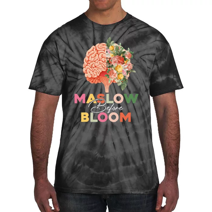 Maslow Before Bloom Psychology Basic Human Needs SPED Tie-Dye T-Shirt