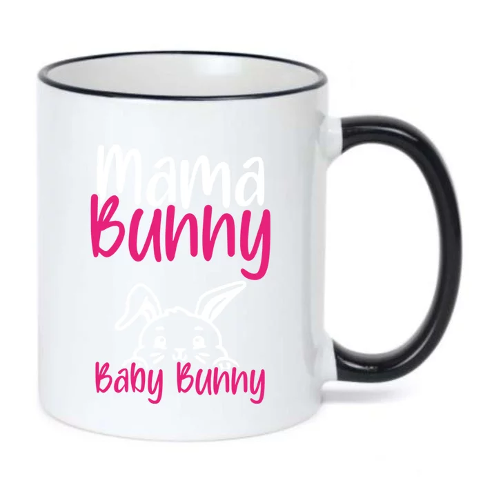 Mama Bunny Bunny Easter Pregnancy Reveal Future Mom Gift Black Color Changing Mug