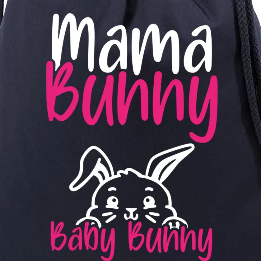 Mama Bunny Bunny Easter Pregnancy Reveal Future Mom Gift Drawstring Bag