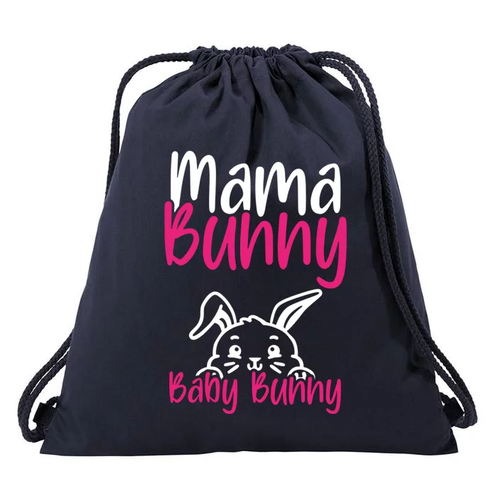 Mama Bunny Bunny Easter Pregnancy Reveal Future Mom Gift Drawstring Bag