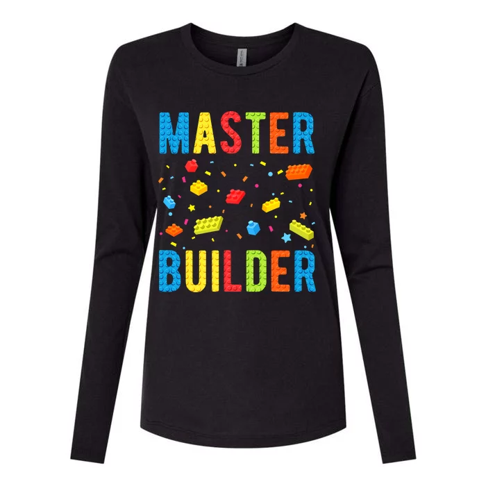 Master Builder Building Blocks Brick Builder Womens Cotton Relaxed Long Sleeve T-Shirt