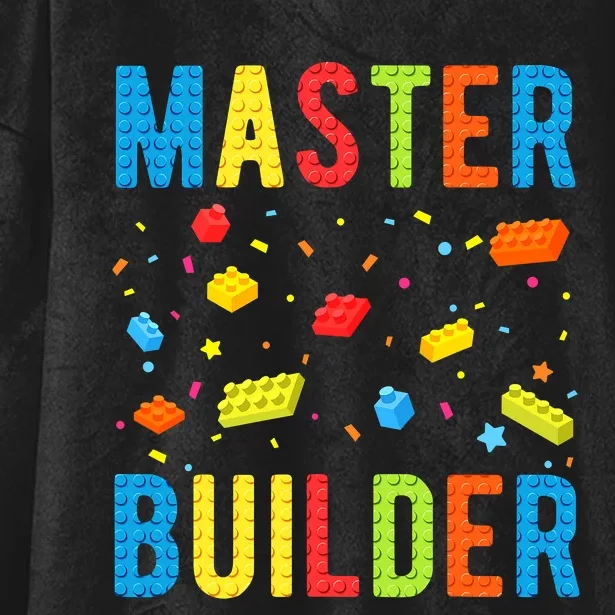 Master Builder Building Blocks Brick Builder Hooded Wearable Blanket