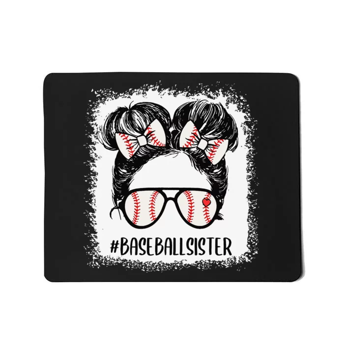 Messy Bun Baseball Sister Bleached  Mother's Day Mousepad