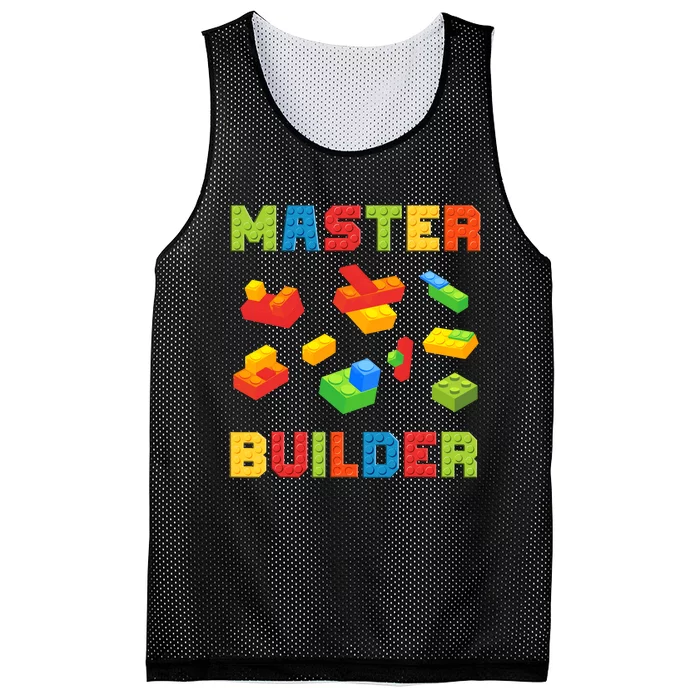 Master Builder Building Blocks Lover Brick Builder Mesh Reversible Basketball Jersey Tank