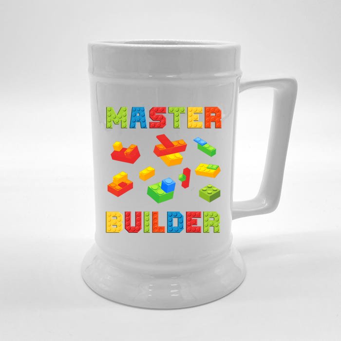 Master Builder Building Blocks Lover Brick Builder Front & Back Beer Stein