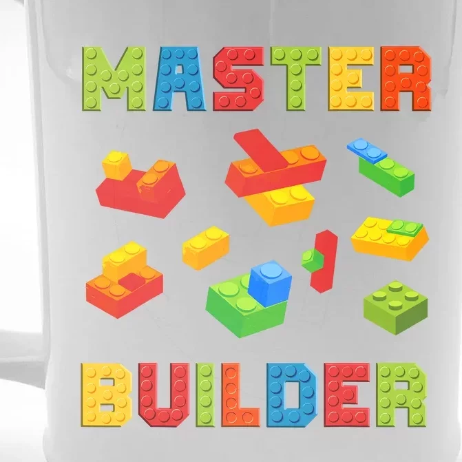 Master Builder Building Blocks Lover Brick Builder Front & Back Beer Stein