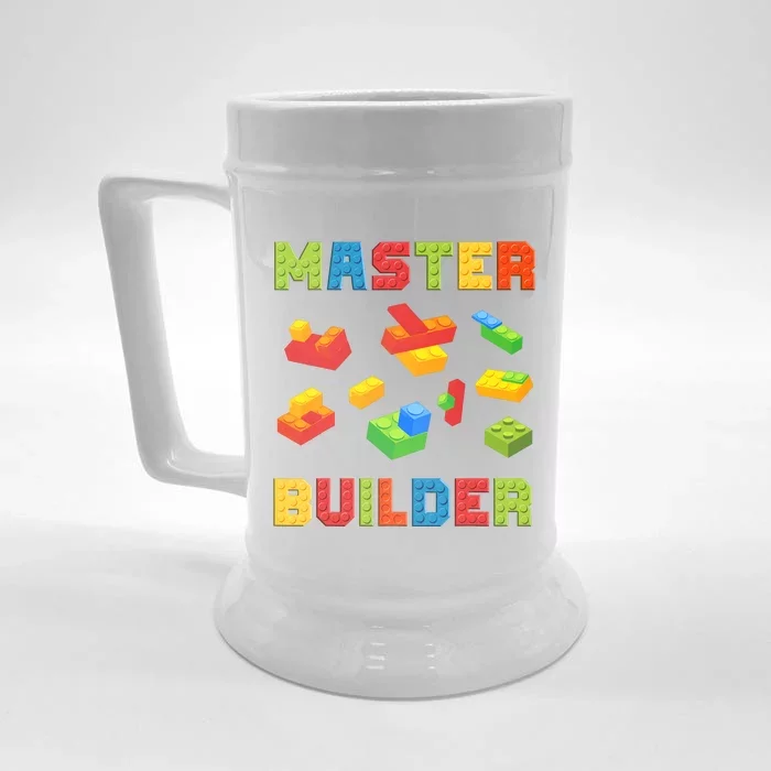 Master Builder Building Blocks Lover Brick Builder Front & Back Beer Stein