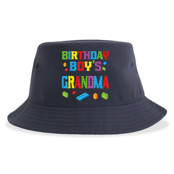 Master Builder Birthday Boy's Grandma Building Bricks Blocks Sustainable Bucket Hat