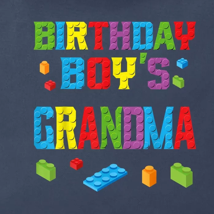 Master Builder Birthday Boy's Grandma Building Bricks Blocks Zip Tote Bag