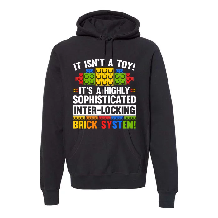 Master Builder Bricks Blocks Play Toys Premium Hoodie