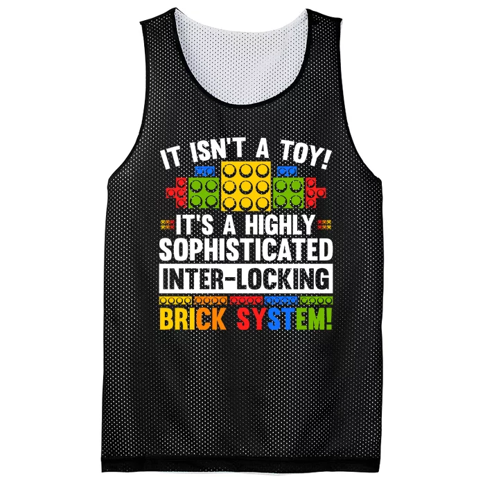 Master Builder Bricks Blocks Play Toys Mesh Reversible Basketball Jersey Tank