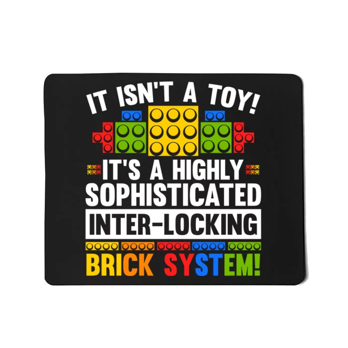 Master Builder Bricks Blocks Play Toys Mousepad