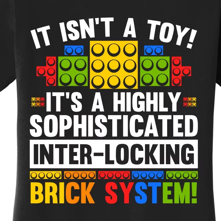 Master Builder Bricks Blocks Play Toys Women's T-Shirt