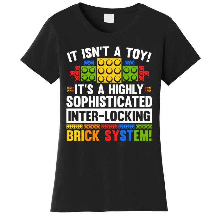 Master Builder Bricks Blocks Play Toys Women's T-Shirt