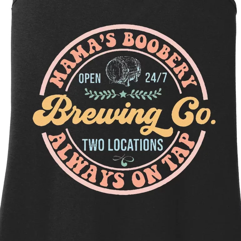 Mamas Boobery Brewing Co New Mom Breastfeeding Funny Ladies Essential Tank