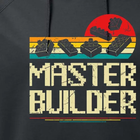 Master Builder Block Building Brick Builder Performance Fleece Hoodie