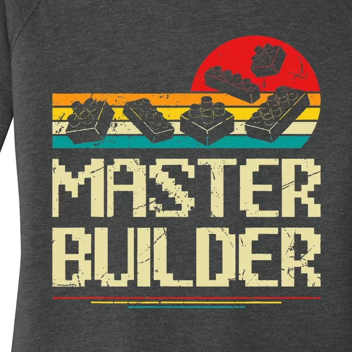 Master Builder Block Building Brick Builder Women's Perfect Tri Tunic Long Sleeve Shirt