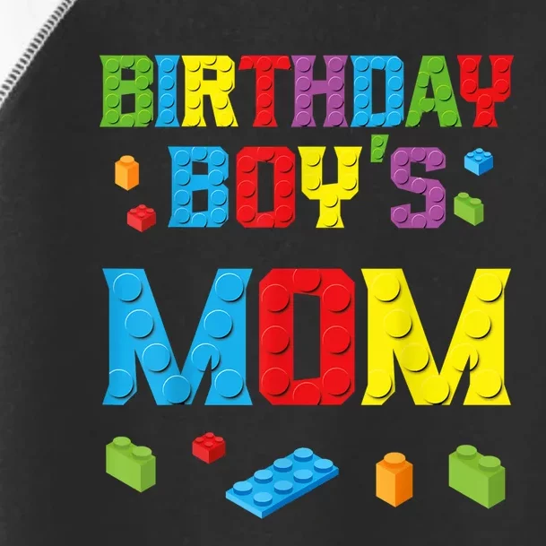 Master Builder Birthday Boy's Mom Building Bricks Blocks Toddler Fine Jersey T-Shirt