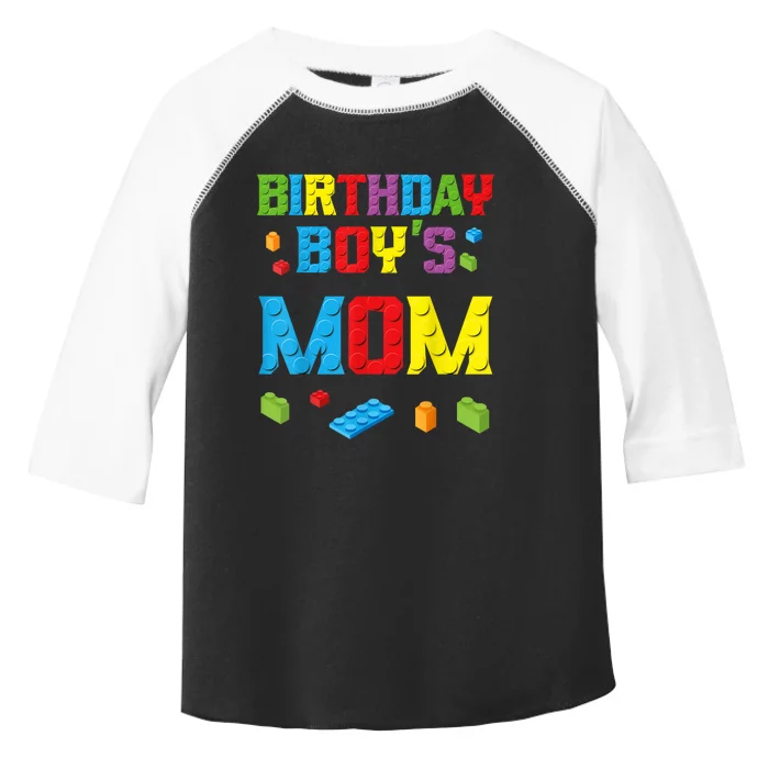 Master Builder Birthday Boy's Mom Building Bricks Blocks Toddler Fine Jersey T-Shirt