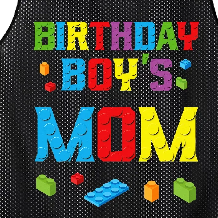 Master Builder Birthday Mom Building Bricks Blocks Mesh Reversible Basketball Jersey Tank