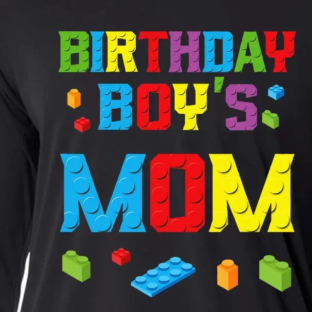 Master Builder Birthday Mom Building Bricks Blocks Cooling Performance Long Sleeve Crew