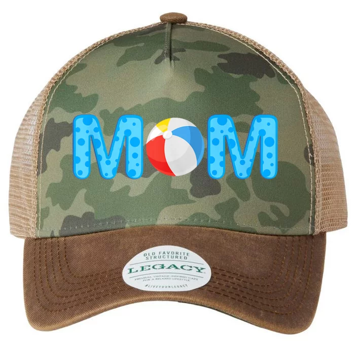 Mom Beach Ball Theme Birthday Party Pool Matching Summer Legacy Tie Dye Trucker Hat